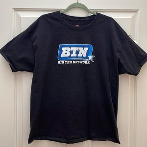 Big Ten Network Logo Graphic Vintage T-Shirt Size XL Unisex College Sports